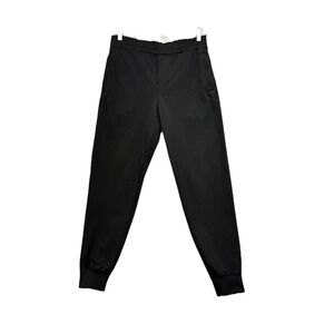 Thousand Miles Jogger Pants Mens S Black Performance‎ Stretch Tapered Zipper Gym